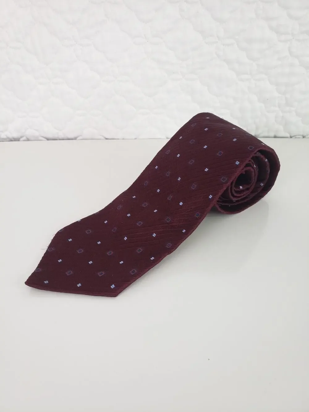 CARNAVAL DE VENISE Classic Men's Silk Tie Burgundy Business Formal wedding